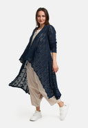 Kekoo Veste en tricot Long 'Cotton'