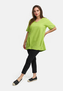 Longshirt van linnen in ballon silhouet 'Venti'