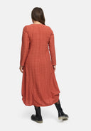 Robe en ligne A avec fronces 'Ferina'