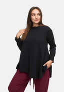 Väljästi laskeutuva tunika hamppu-puuvillasekoitteesta 'Elure'