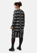 'Karina' vestido - escote en V y estampado cuadriculado moderno