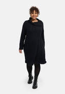 'Lova' dress - cotton stretch, textured pattern