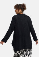 'Lova' tunic - cotton stretch, textured pattern