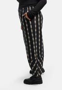 'Karena' trousers - cotton stretch, striped look