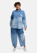 Blouse 'Sky' – Denim de qualité, Patch & Extensible