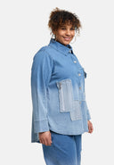 Blouse 'Sky' – Denim de qualité, Patch & Extensible