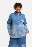 'Sky' Blus – Förstklassig Denim, Lapp & Stretch