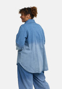 Blouse 'Sky' – Denim de qualité, Patch & Extensible