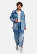 Blouse 'Sky' – Denim de qualité, Patch & Extensible