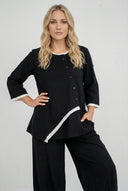 Blusa 'Saria' – asimmetrica, leggera e naturale