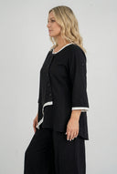 Blusa 'Saria' – asimmetrica, leggera e naturale