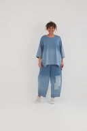 Pantalones 'Sky' – Denim de primera calidad, parche y elástico